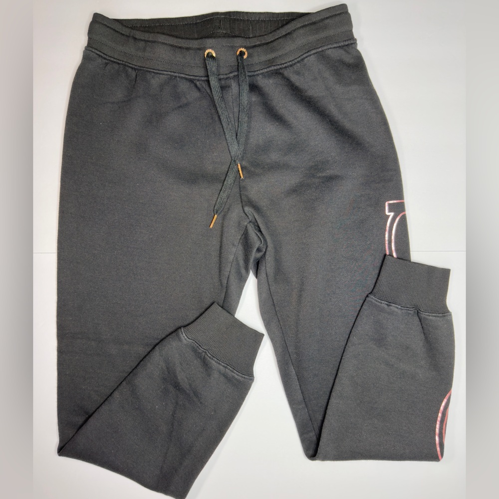 bebe Sport Black Joggers with Rose Gold Logo